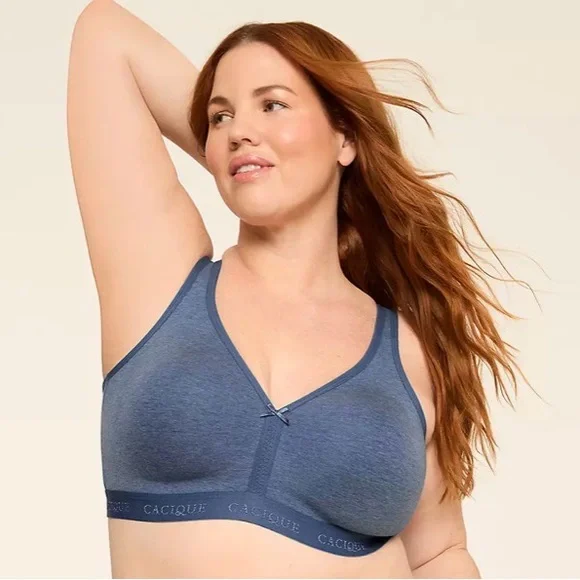 Cacique Cotton Collection Full coverage Unlined No-Wire 46H (5D) - Picture 1 of 12